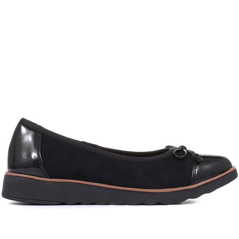 Lightweight Ballet Pumps - BRK34011 / 320 508 - Black-Black Patent