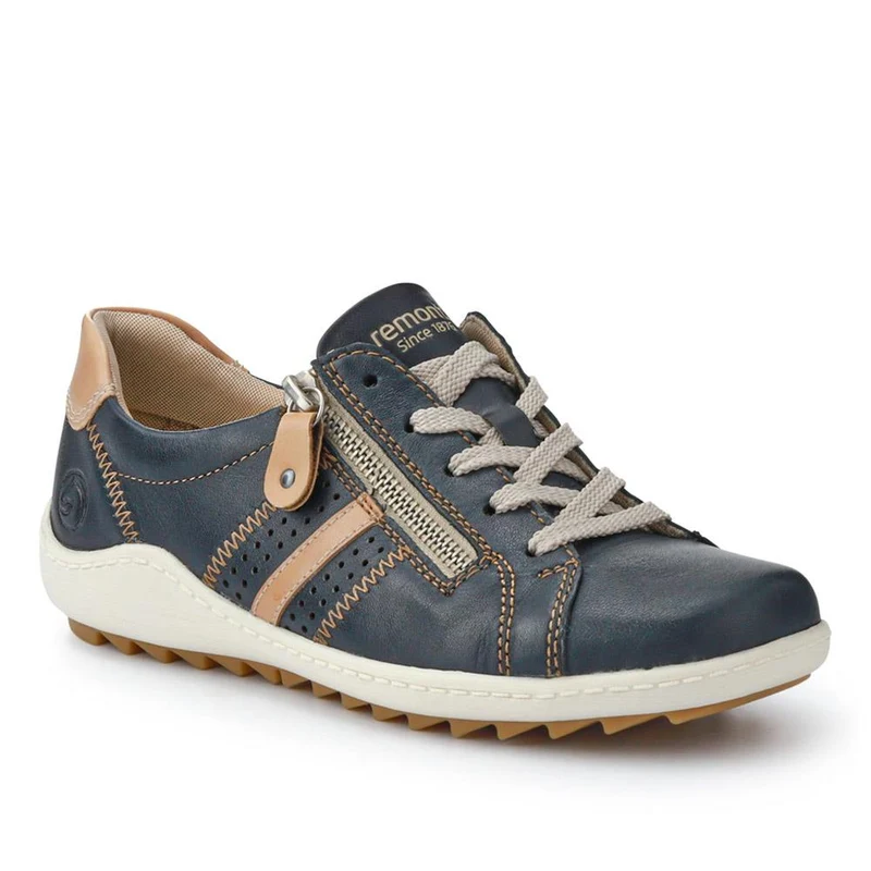 Leather Lace-Up Trainers - DRS41503 / 326 857