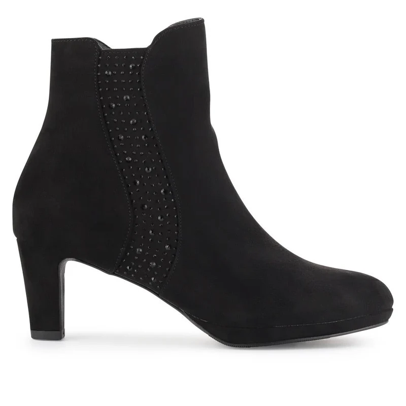 Chic Platform-Heeled Ankle Boots - PLAN40021 / 326 213 - Black