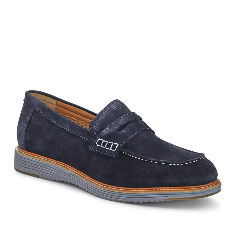 Leather Slip-On Casual Shoes - PERFO41002 / 327 386