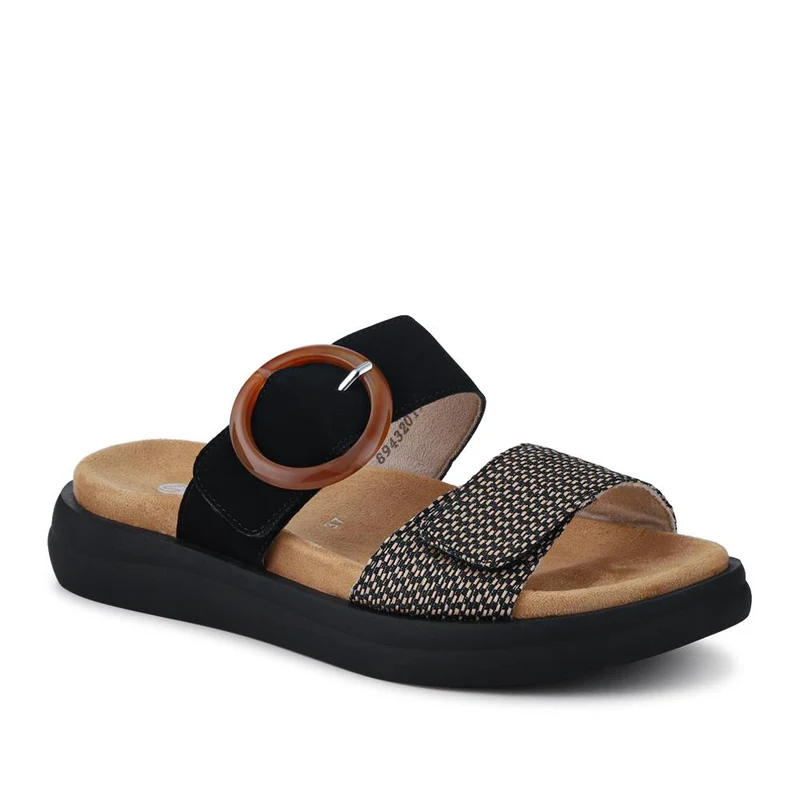 Premium Leather Dual-Fastening Sandals - DRS41514 / 327 104