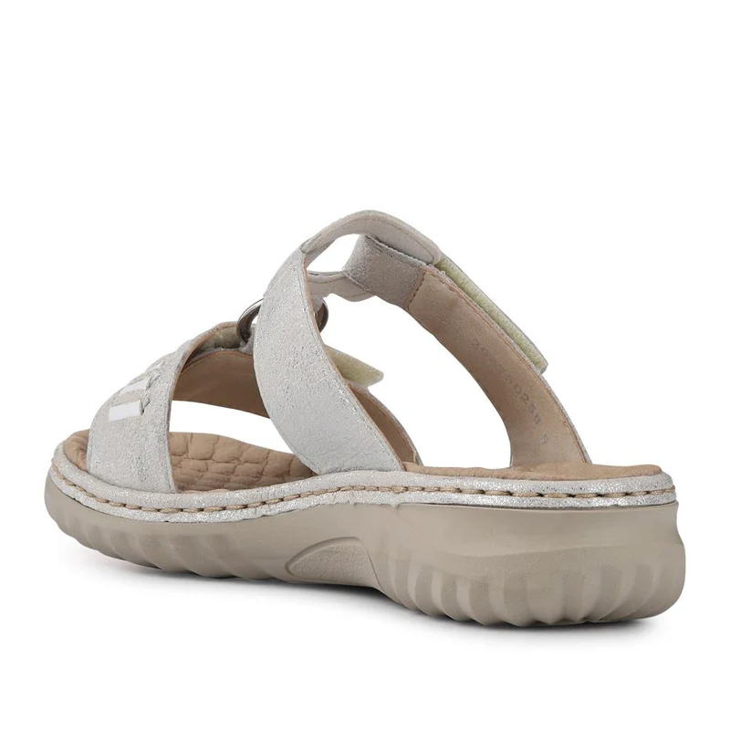 Wedge Touch-Fasten Sandals - RKR41549 / 327 295 - Silver