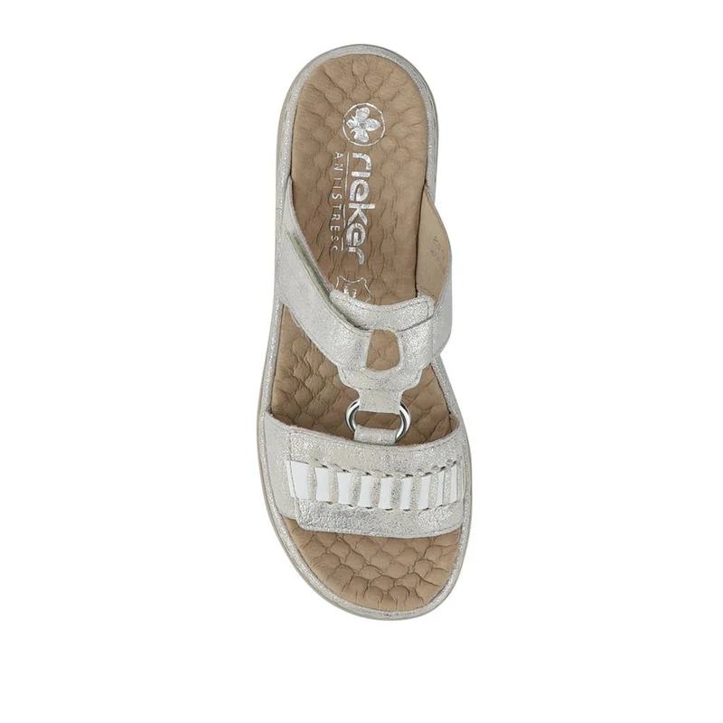 Wedge Touch-Fasten Sandals - RKR41549 / 327 295 - Silver