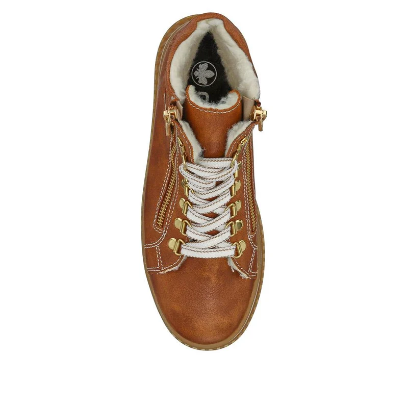 Casual Lace-Up Boots - RKR40522 / 326 099 - Tan