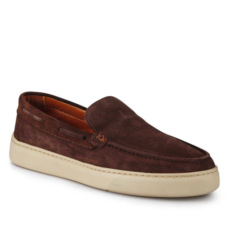 Leather Slip-On Shoes - OZIL41001 / 327 134 - Brown