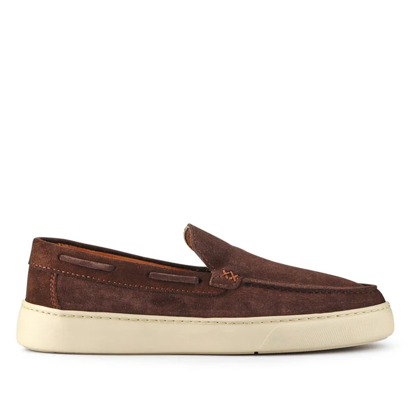 Leather Slip-On Shoes - OZIL41001 / 327 134 - Brown