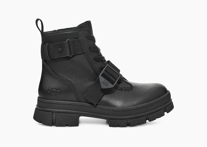 UGG Ashton Schnürstiefel für Damen – Schwarz