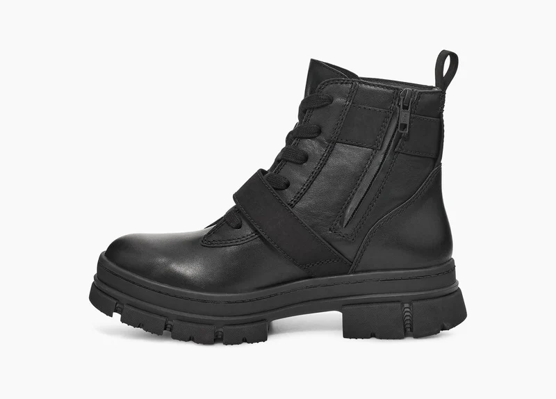 UGG Ashton Schnürstiefel für Damen – Schwarz