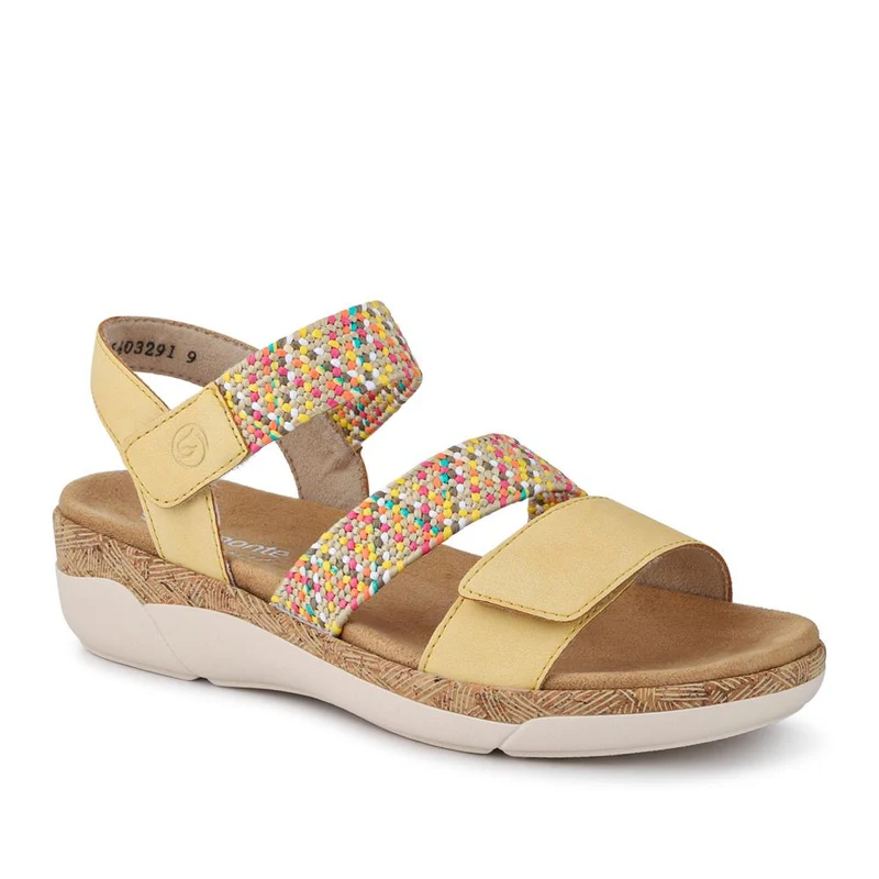 Leather Dual-Fastening Sandals - DRS41513 / 327 092