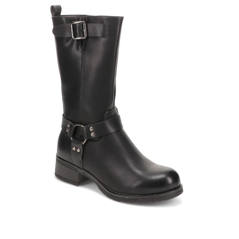 Faux-Leather Long Boots - SIN40007 / 325 989
