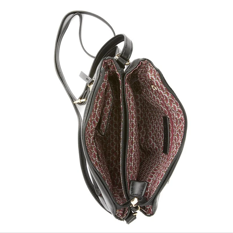 Zip-Close Shoulder Bag - WAHT40003 / 325 837 - Black