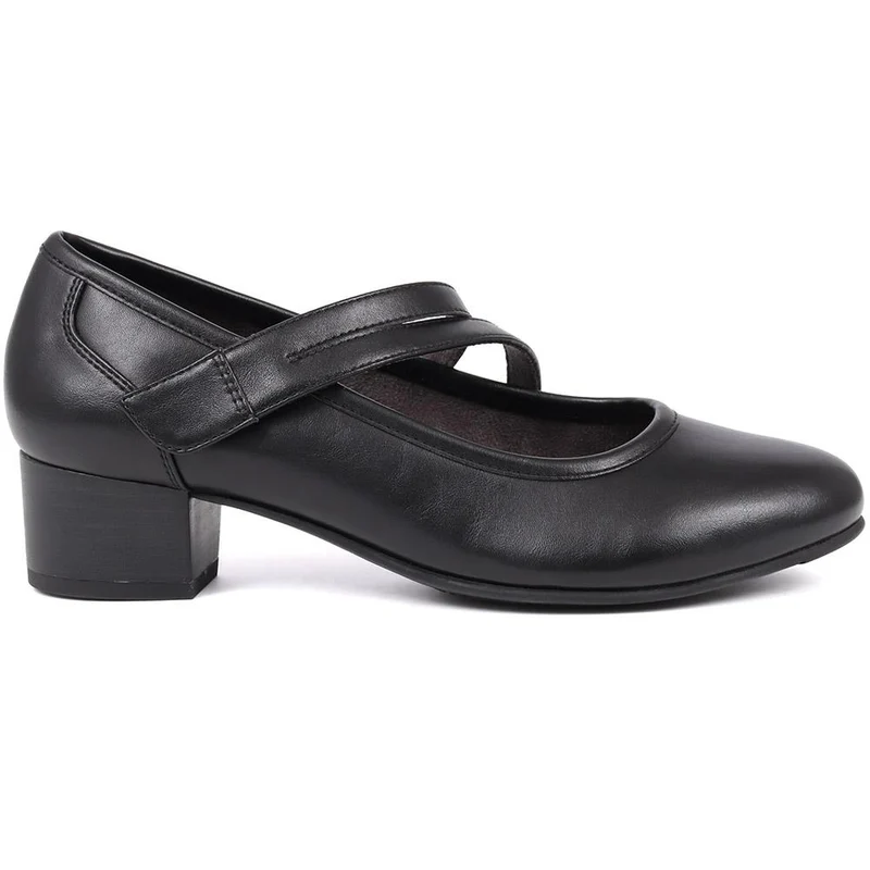 Block-Heeled Mary Janes - JANSP39017 / 325 120 - Black