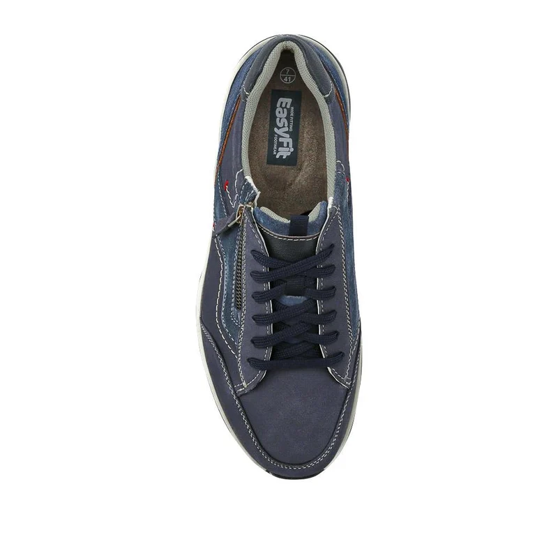 Extra-Wide Dual-Fasten Trainers - ANDY / 327 070 - Navy