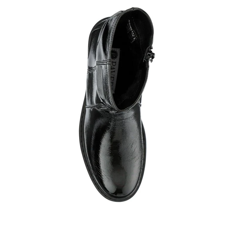 Smart Chunky Sole Ankle Boots - WBINS40241 / 326 518 - Black Patent