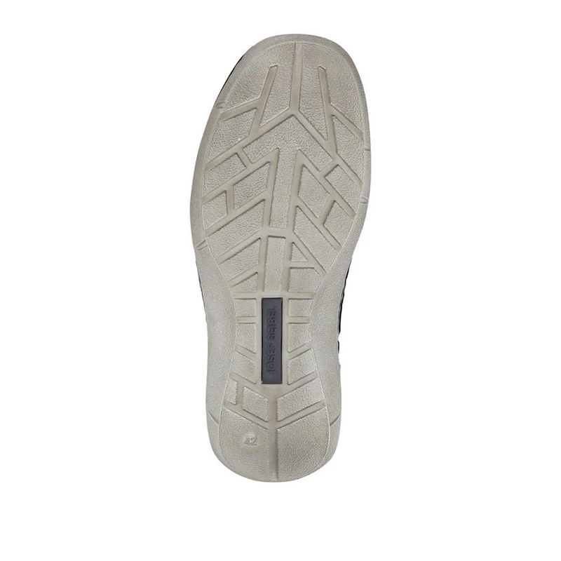 Wide-Fit Leather Touch-Fasten Shoes - JOSEF41507 / 327 047 - Navy