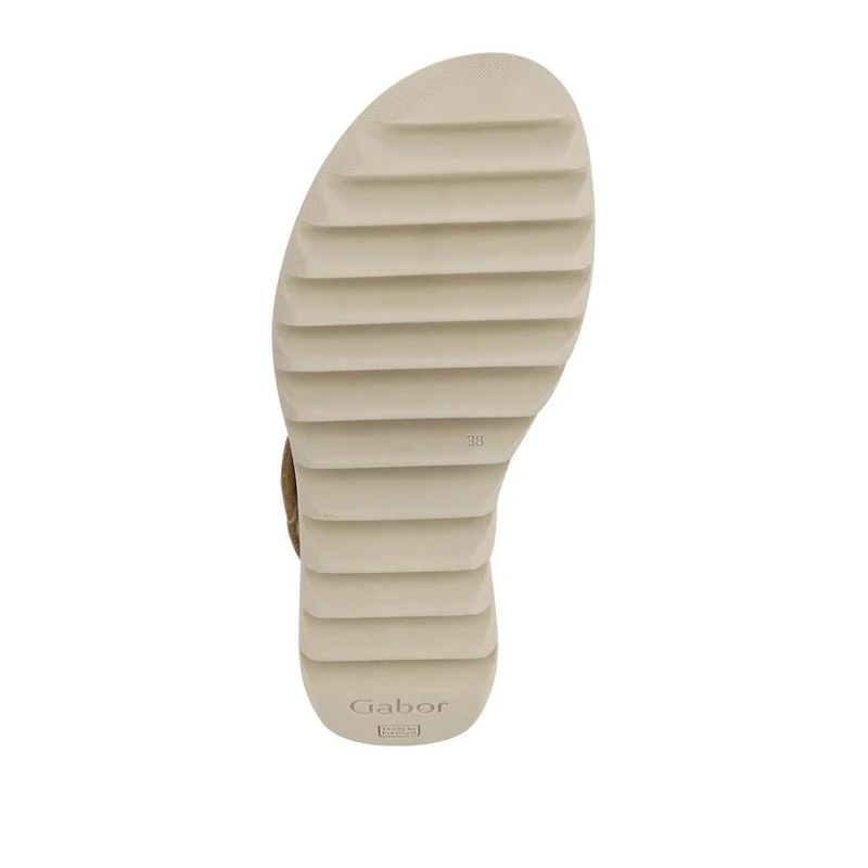 Chang Leather Dual Touch Fastening Sandals - GAB41526 / 327 033 - Cream Shimmer