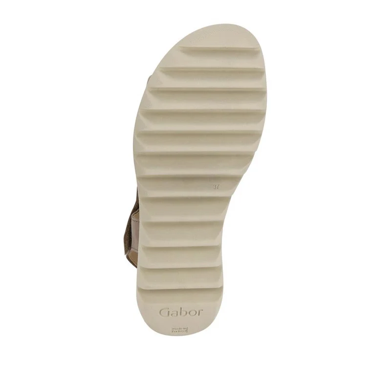 Chiffon Gabor Leather Touch Fasten Sandals - GAB41525 / 327 031 - Taupe