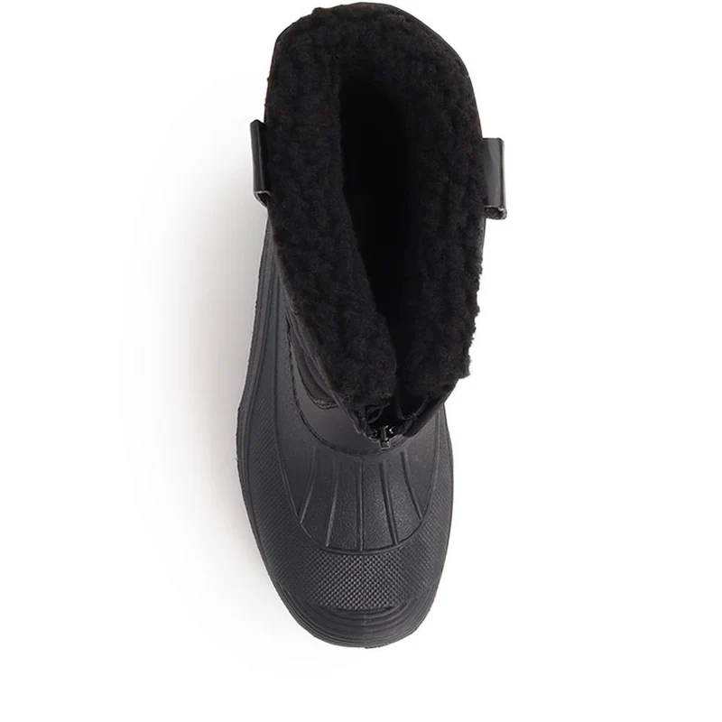 Fleece-Lined Snow Boots - SHINN40001 / 326 402 - Black