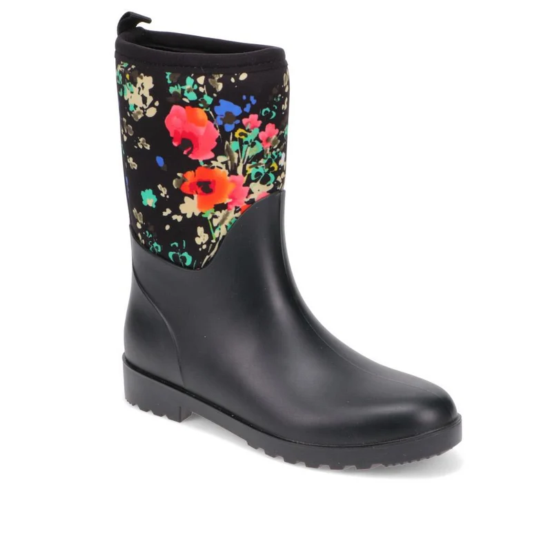 Neoprene Wellington Boots - FEI40005 / 326 396 - Black Floral