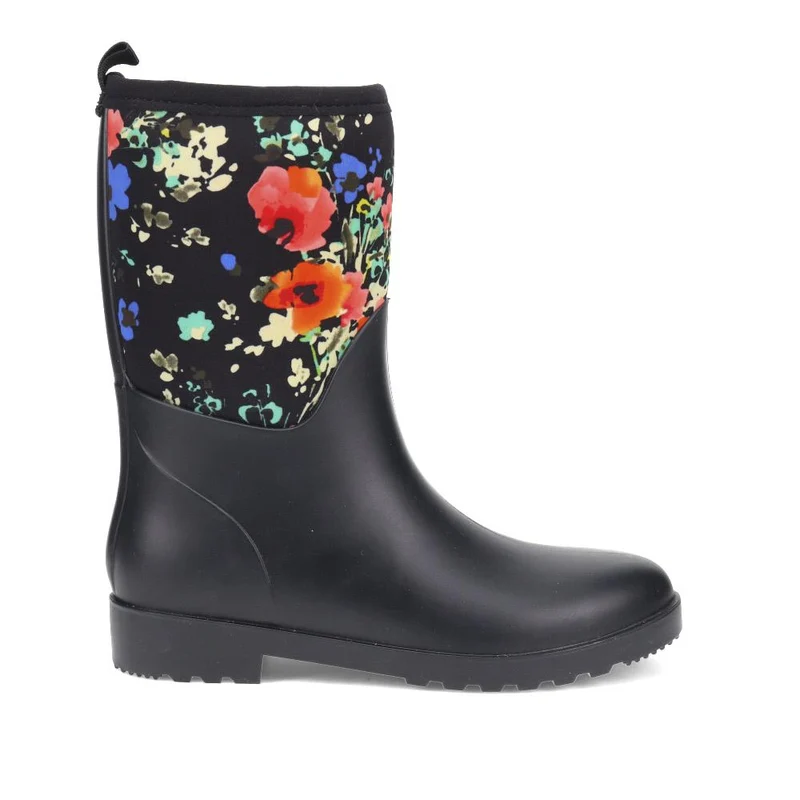 Neoprene Wellington Boots - FEI40005 / 326 396 - Black Floral