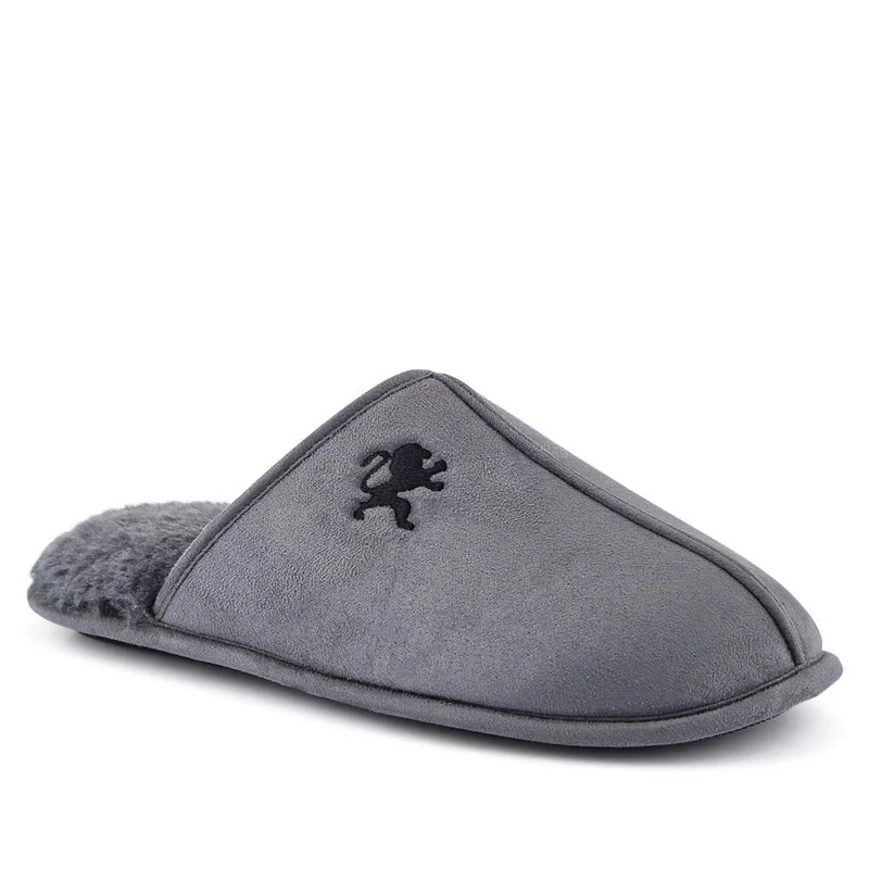Faux-Fur-Lined Mule Slippers - QING40007 / 325 766
