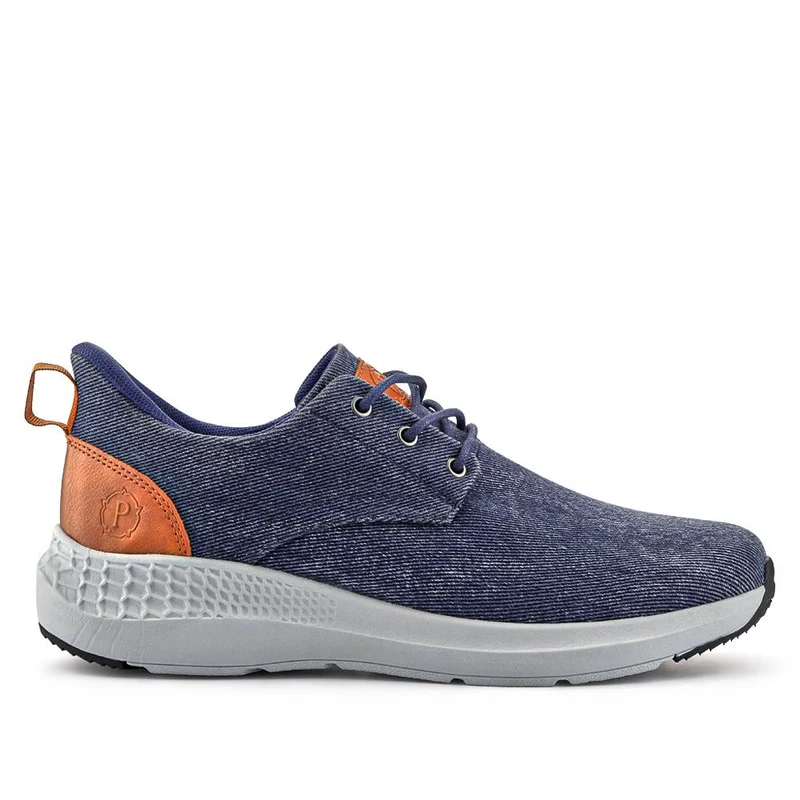 Easy Step In Wide Fit Lightweight Trainers - BOJIE41012 / 327 255 - Navy