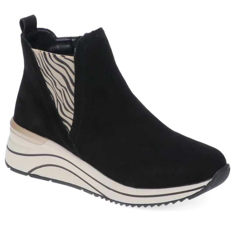Chunky Leather Ankle Boots - DRS40508 / 326 365 - Black