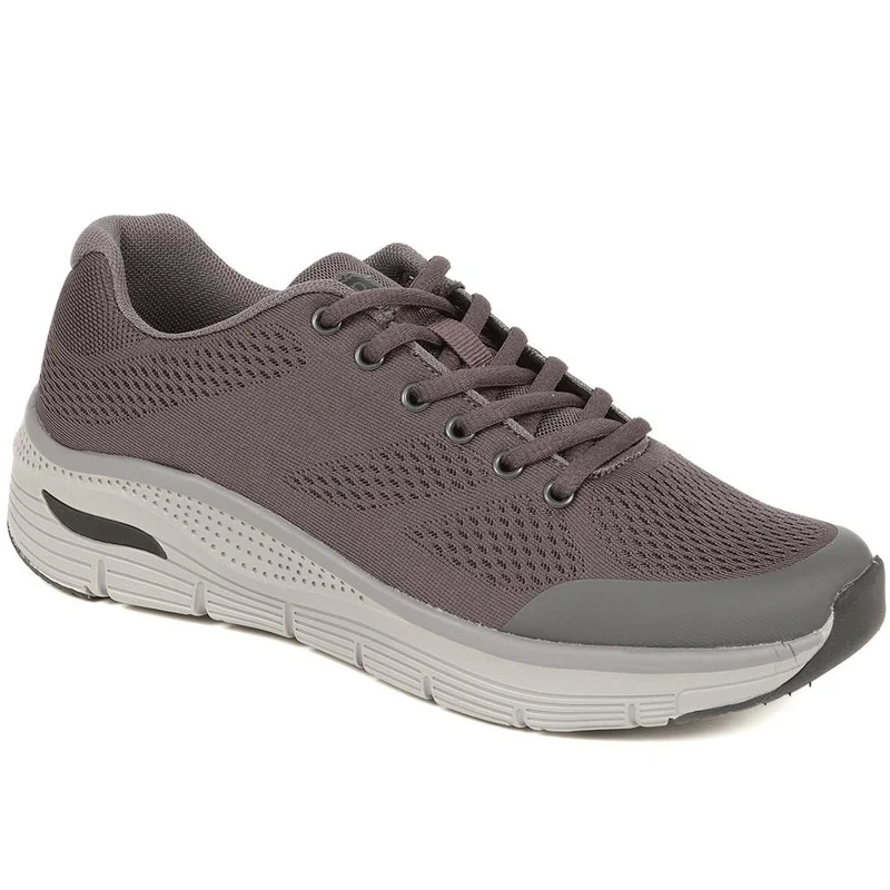 Lace-Up Trainers - SUNT39001 / 324 895 - Charcoal