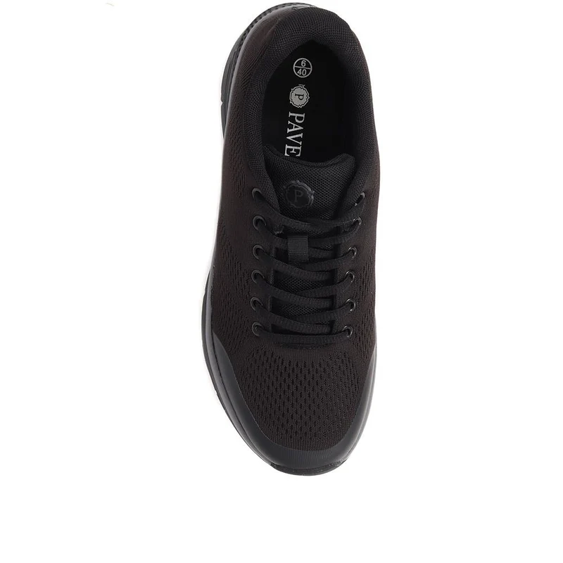 Lace-Up Trainers - SUNT39001 / 324 895 - Black