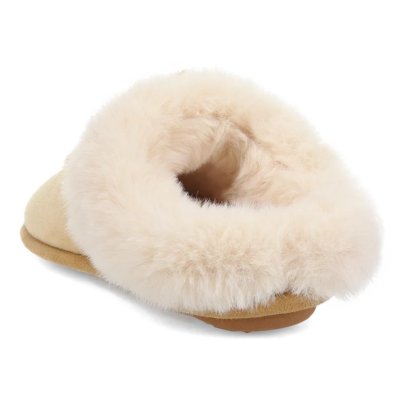 Memory Foam Mule Slippers - QING40036 / 326 295 - Chestnut