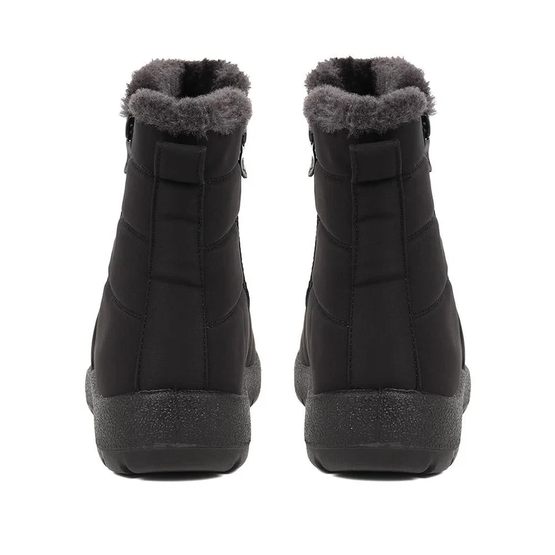 Wide Fit Twin Zip Weather Boots - ACADE38005 / 324 547 - Black
