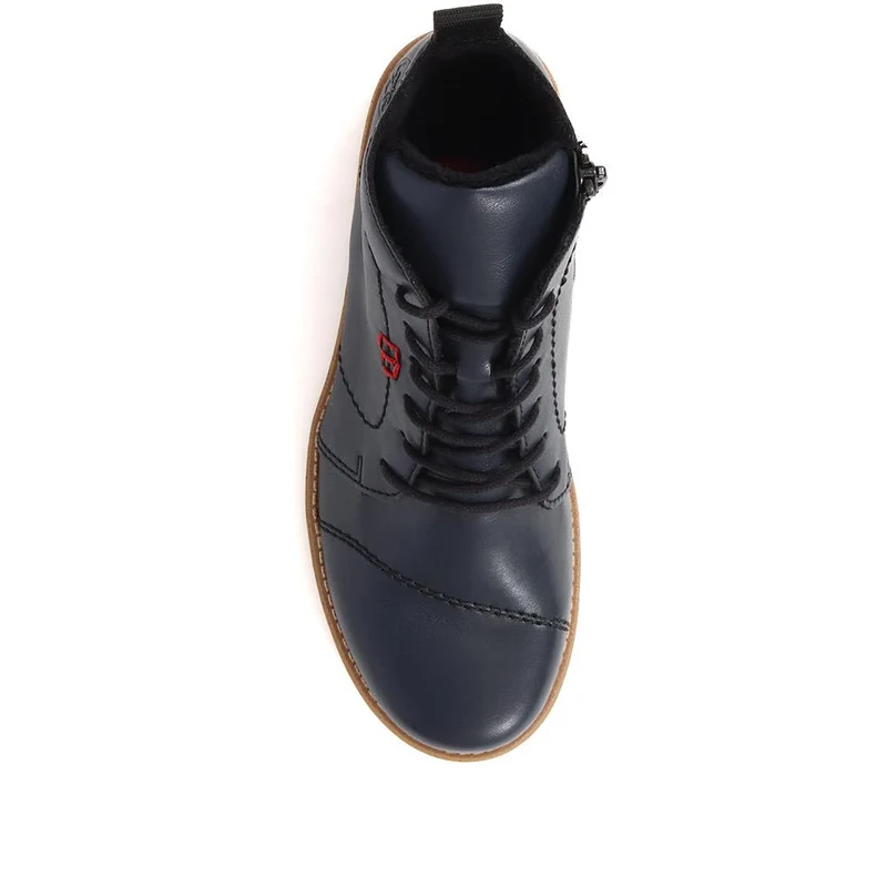 Lace-Up Ankle Boots - RKR38520 / 324 344 - Navy