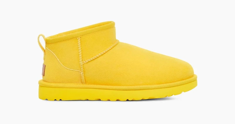 UGG Ultra Mini-Stiefel für Damen – Kanariengelb