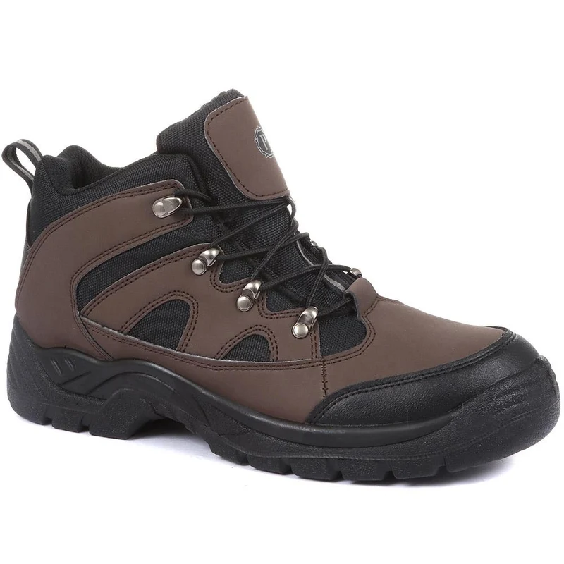 Safety Toe Cap Boots - SUNT34003 / 320 201 - Dark Brown