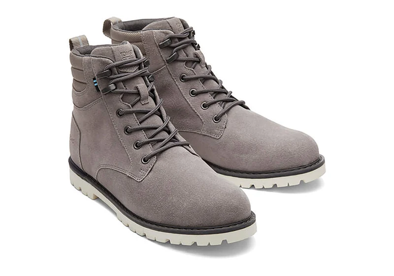 TOMS Herren Ashland Wildlederstiefel – Zement