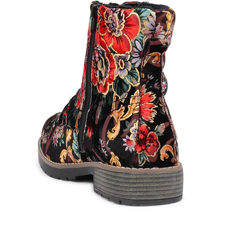 Ashbourne Extra-Wide Boots - ASHBOURNE / 322 709 - Red Multi
