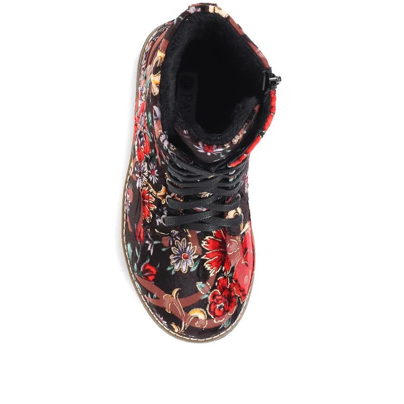 Ashbourne Extra-Wide Boots - ASHBOURNE / 322 709 - Red Multi