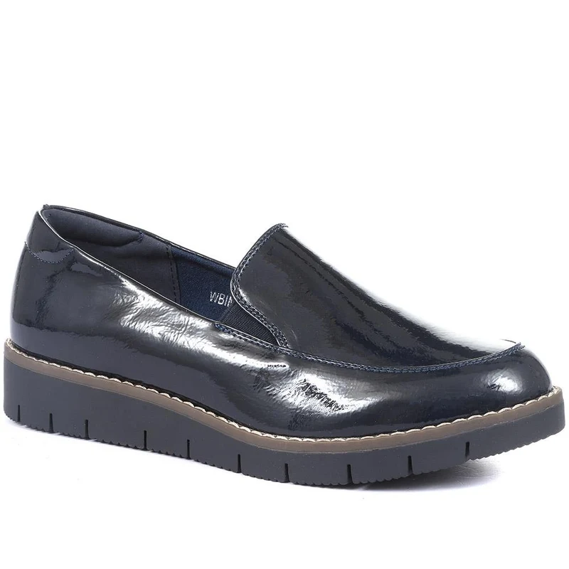 Slip-On Shoes for Women - WBINS32049 / 318 932 - Navy