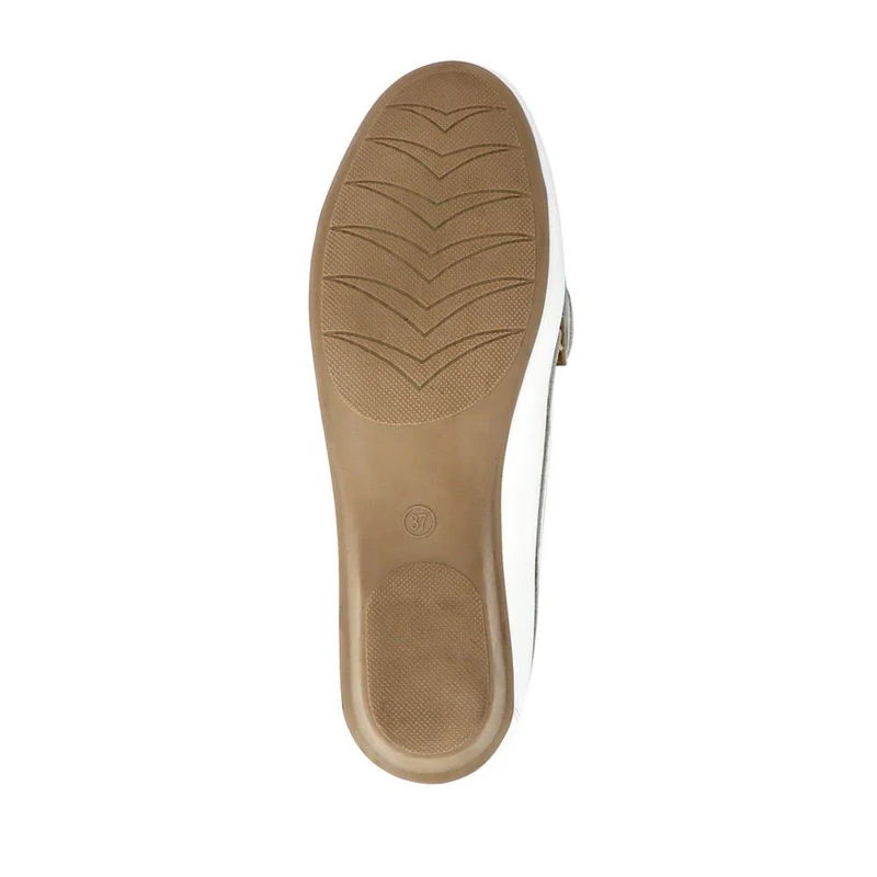 Leather Breathable Loafers - NAP41003 / 327 489 - White