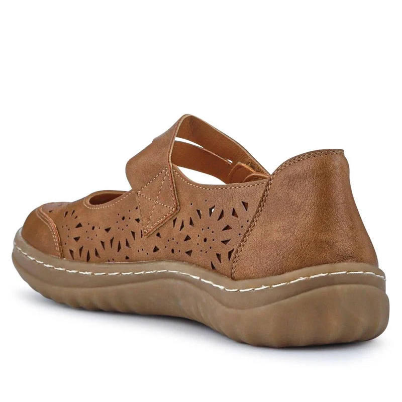 Chunky-Soled Mary Janes - WOIL41027 / 326 932 - Tan