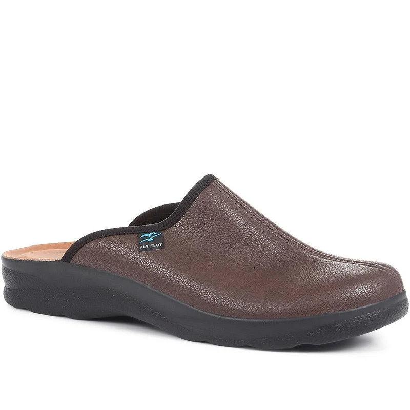 Fly Flot Mule Slippers - FLY36087 / 322 499 - Dark Brown