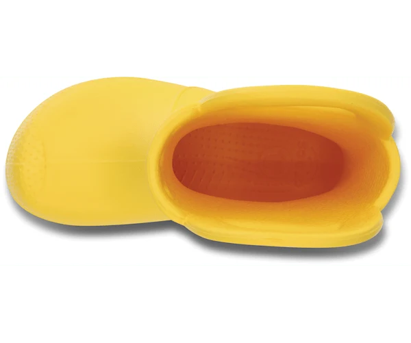 Crocs Klassische Handle It Regenstiefel für Kinder – Gelb