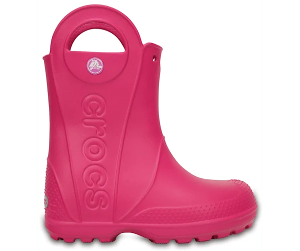 Crocs Klassische Handle It Regenstiefel für Kinder – Candy Pink