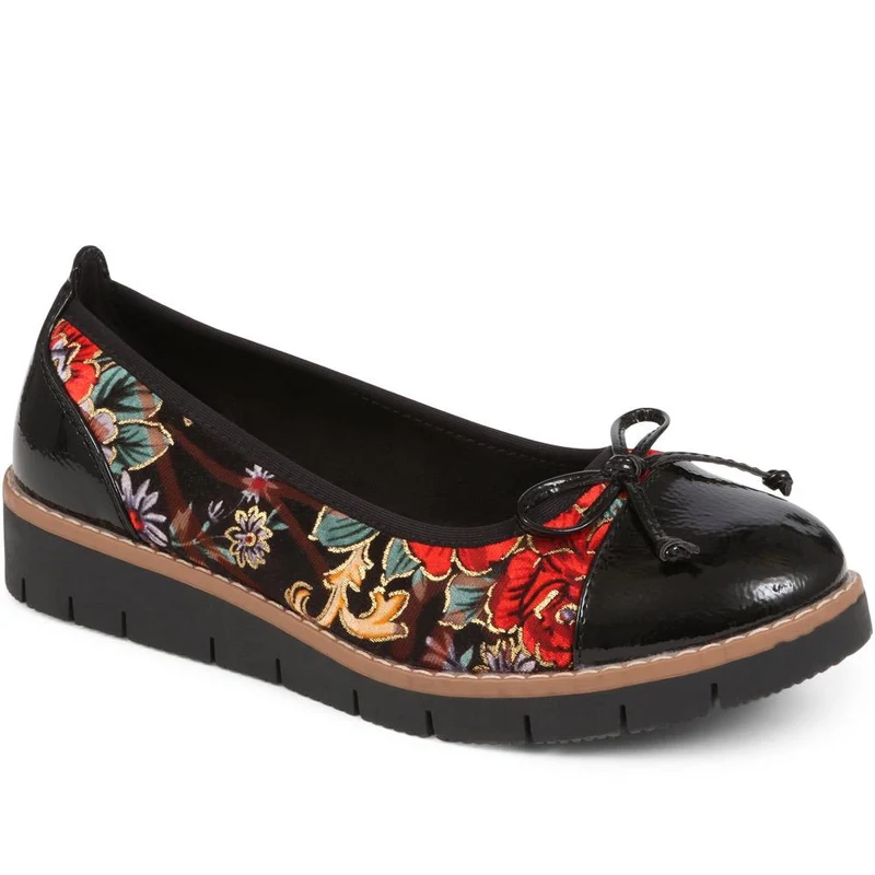 Ballet Pumps - WBINS34113 / 320 399 - Black Floral