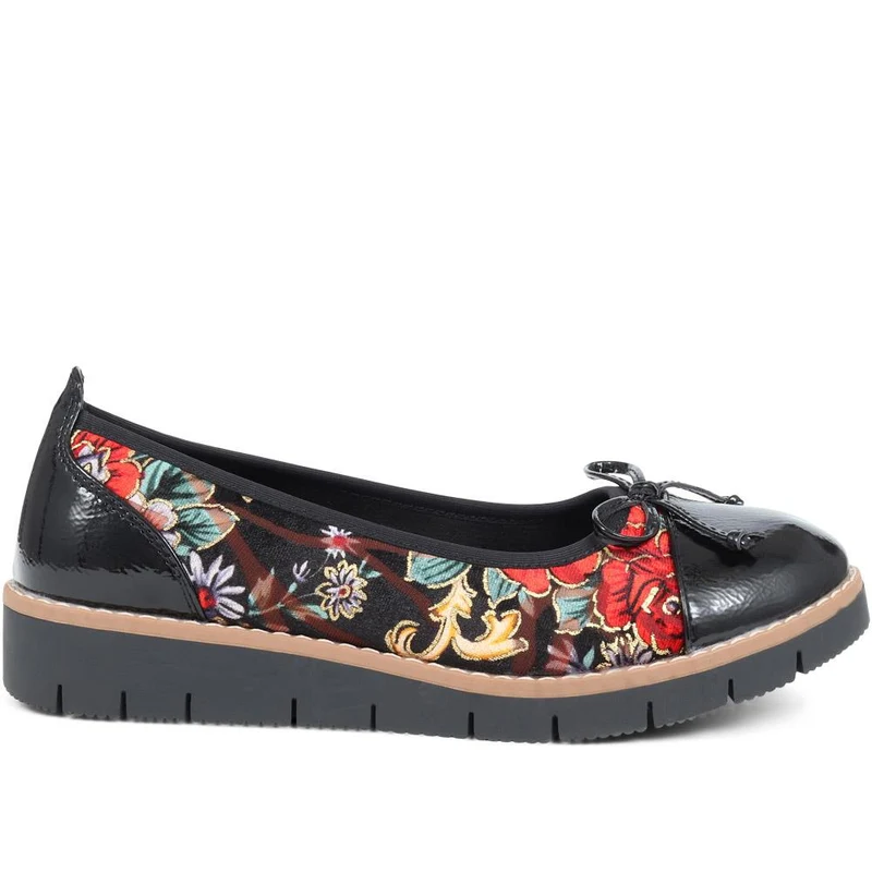Ballet Pumps - WBINS34113 / 320 399 - Black Floral