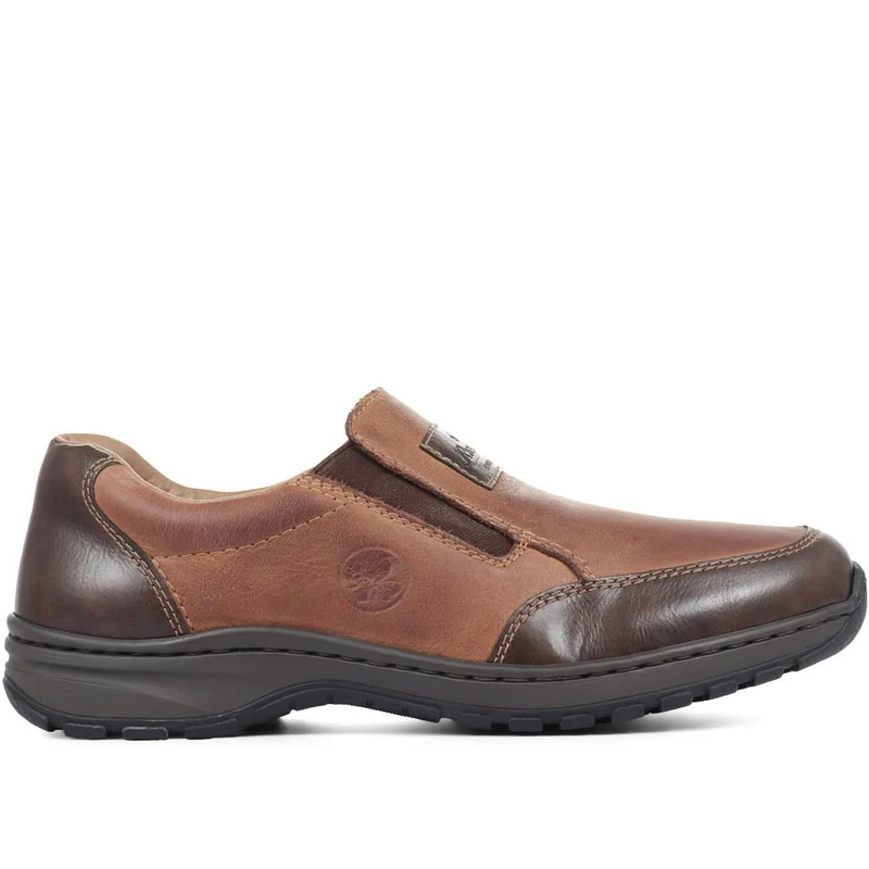 Extra-Wide Slip-On Shoes - RKR32528 / 319 099 - Tan Multi