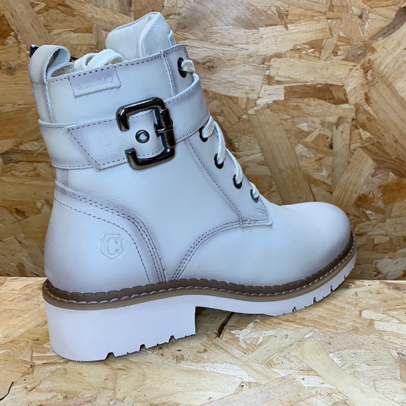 Carmela Modische Damen-Stiefelette aus Leder – Ice
