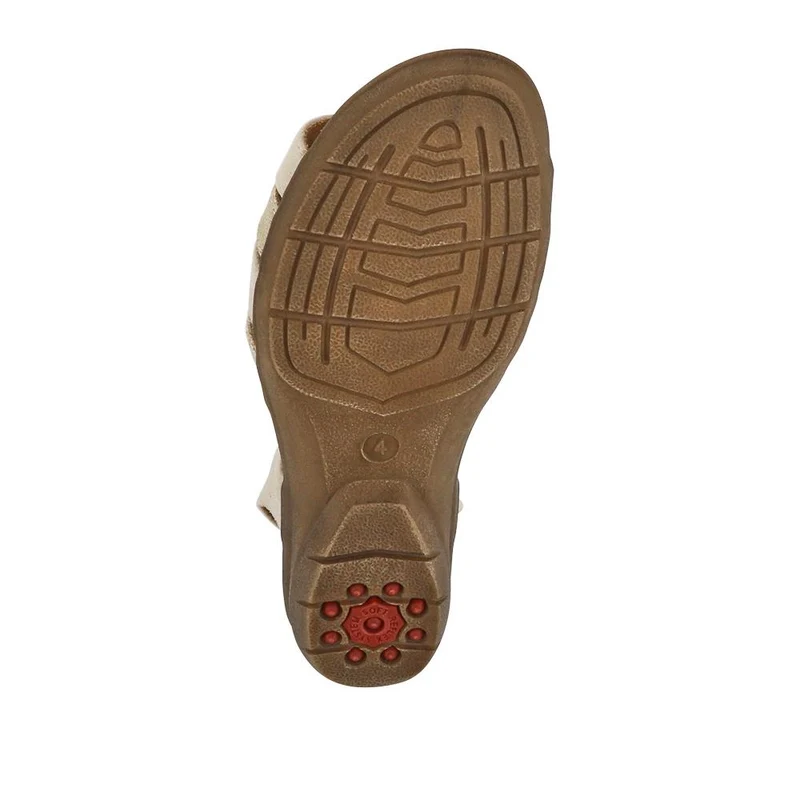 Wide-Fit Shock-Absorbing Sandals - RELIF41058 / 327 185 - Beige