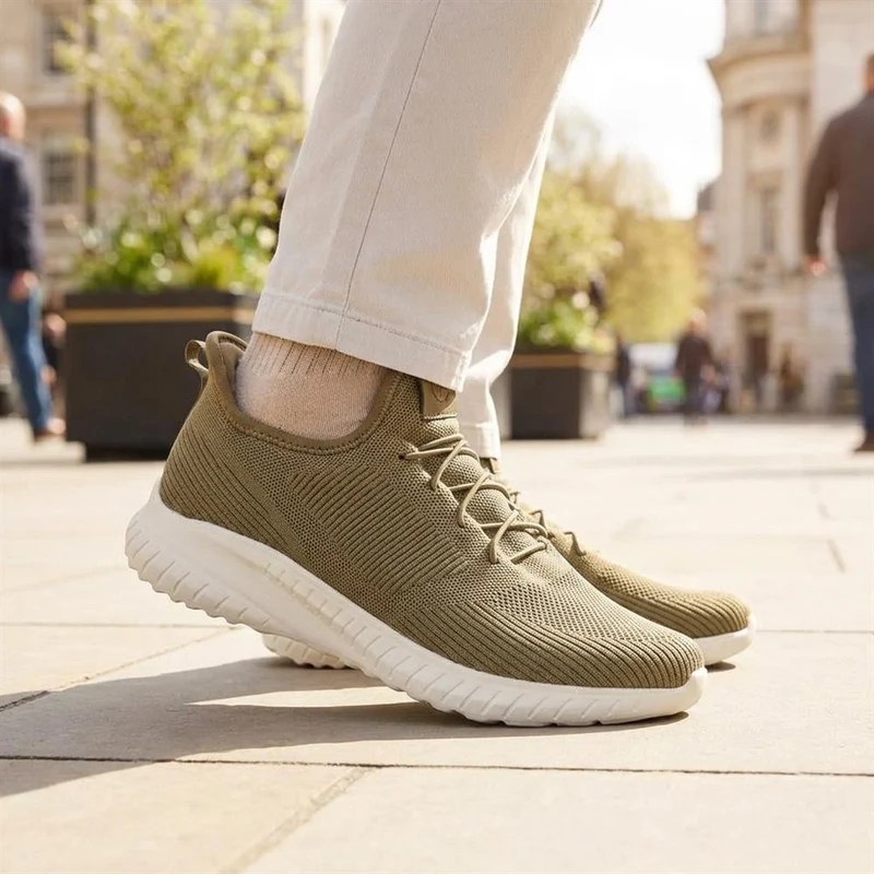 Easy Step In Wide Fit Trainers - BOJIE41004 / 326 872 - Khaki