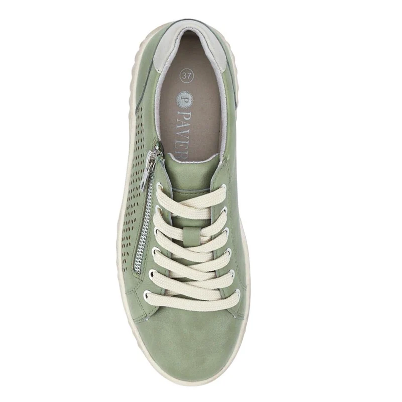 Memory Foam Dual-Fastening Trainers - SUPRE41003 / 327 314 - Sage